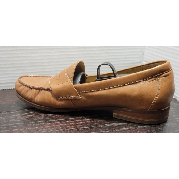 Cole Haan Mens 8.5 Brown Penny Loafers Classic Leather Casual Dress Ascot C12461 main image 5